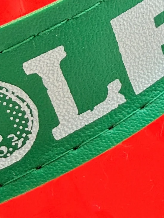 Sun Visor Watermelon Print Novelty Golf Hat Red Green "Holey Moley" - Picture 4 of 7